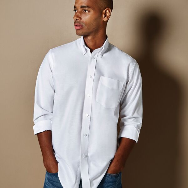 Kustom Kit Long Sleeve Classic Fit Workwear Oxford Shirt Thumbnail