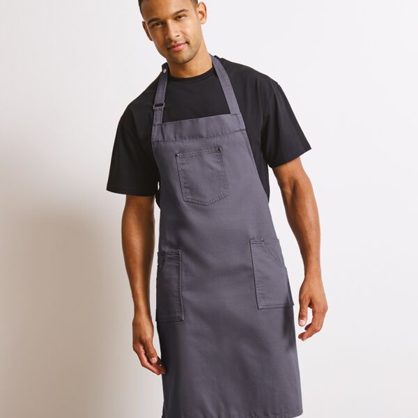 Premier Cotton Chino Bib Apron Thumbnail