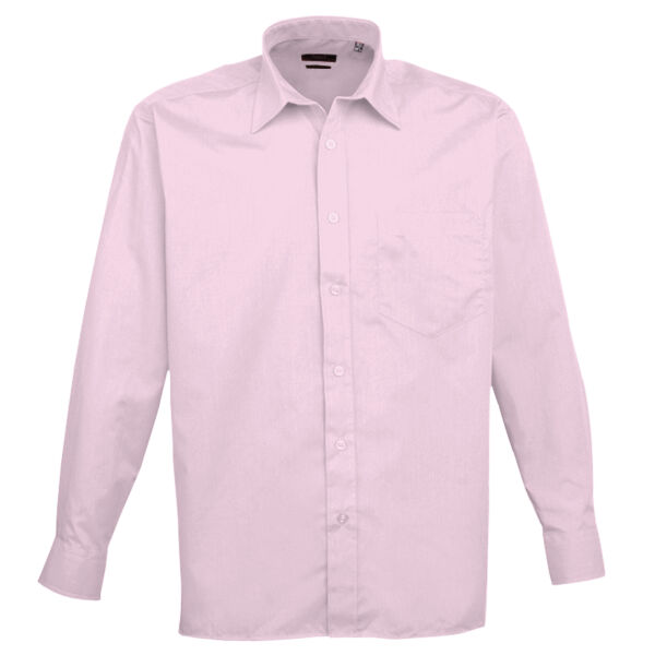Mens Poplin Long Sleeve Shirt Thumbnail